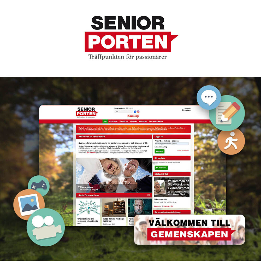 SeniorPorten: Gemenskap och Aktiviteter för Seniorer över 60 år